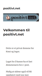 Mobile Screenshot of positivt.net