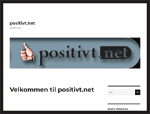 Tablet Screenshot of positivt.net